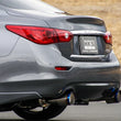 Load image into Gallery viewer, HKS Infiniti Q50 Hybrid VQ37 Dual Hi-Power Titanium Tip Catback Exhaust - Main Product View