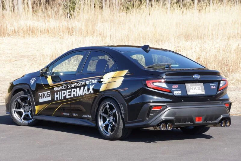 HKS LEGAMAX Sport Exhaust fits 2021 Subaru WRX - Side View