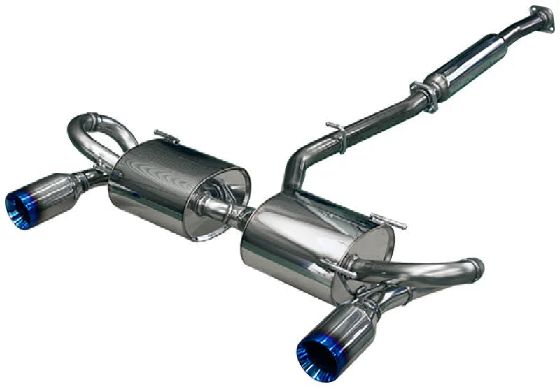 HKS LEGAMAX Sports S-Tail Ti ZN6/ZC6- Burnt Tips - Side View