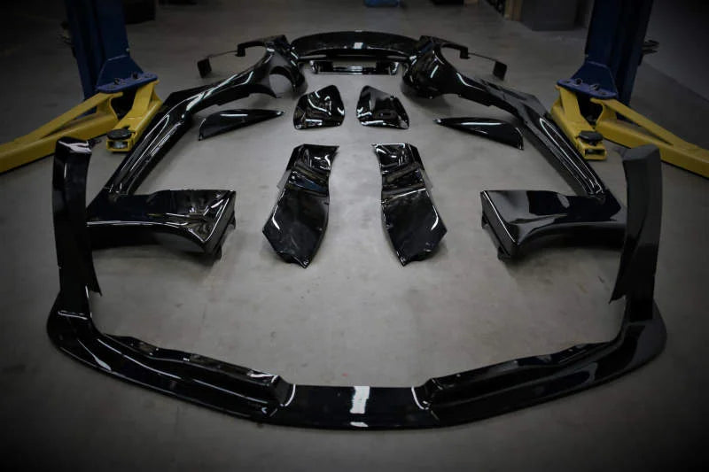 HKS Premium Body Kit 2020 Toyota Supra A90 / GR - Full Kit w/ wing - Side View