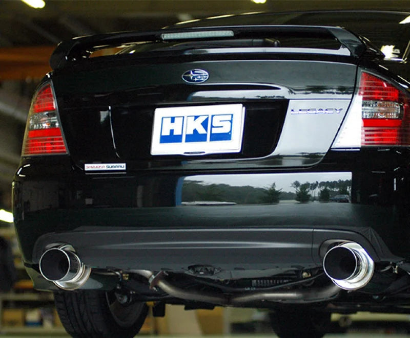 HKS SILENT Hi-Power BL5 EJ20 Turbo (Rear + Center) - Side View