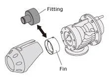 HKS SSQV Recirculation Fitting (for 29mm ID hose) - Side View