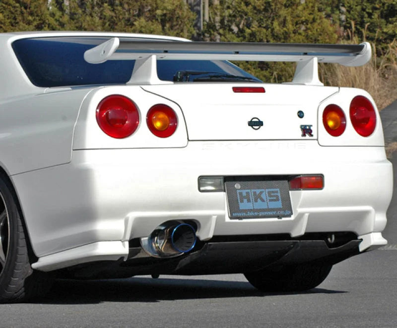 HKS SUPER TURBO MUFFLER BNR34 RB26DETT - Side View