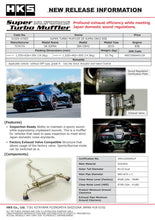 Load image into Gallery viewer, HKS SUPER TURBO MUFFLER GR SUPRA DB42 B58 - Back View