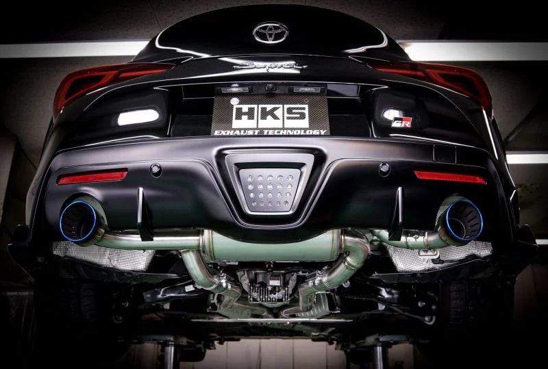 HKS SUPER TURBO MUFFLER GR SUPRA DB42 B58 - Installation View