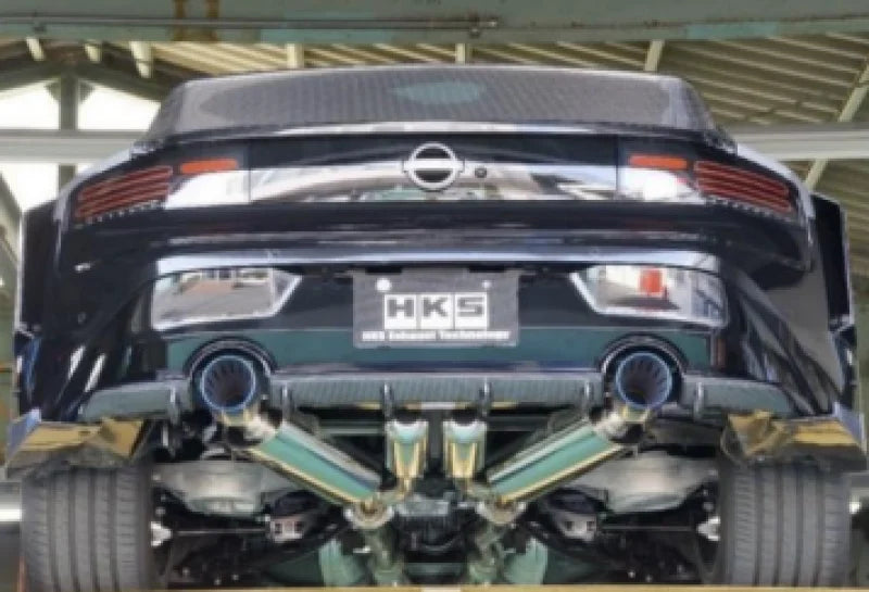 HKS SUPER TURBO MUFFLER RZ34 VR30DDTT - Side View
