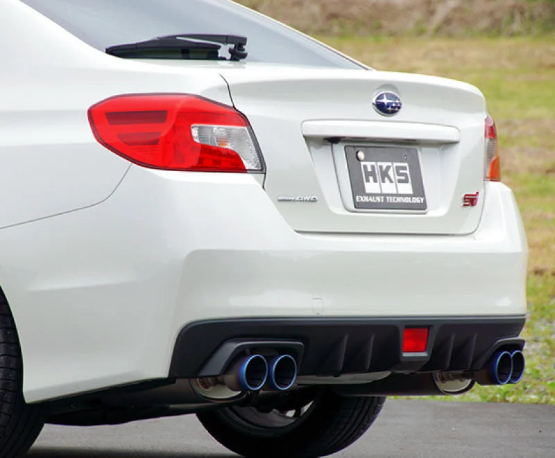 HKS SUPER TURBO MUFFLER Ti Subaru VAB WRX STI/VAG WRX S4 - Side View