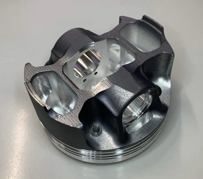 HKS Step2 Forged Piston Kit For RB26 - 86.5mm Bore - Installation View