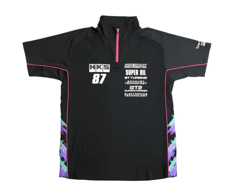 HKS TEAM HALF ZIP POLO SHIRT 2025 L - Main Product View