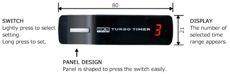 HKS Turbo Timer X - Side View