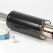 Load image into Gallery viewer, HKS Universal Carbon-Ti Cat-back Exhaust - 170mm Shell/75mm Diameter - Side View
