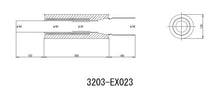 Load image into Gallery viewer, HKS Universal Muffler 2.5 Inlet / 3.7in Outlet (SUS304 NO COATING) - Side View