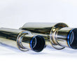 Load image into Gallery viewer, HKS Universal Stainless Hi Power 130mm Titanium Muffler - Side View