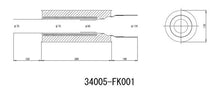 Load image into Gallery viewer, HKS Universal Stainless Hi Power 170mm Titanium Muffler - Side View
