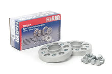 Load image into Gallery viewer, H&amp;R Trak+ 40mm DRA Wheel Spacers - Bolt Pattern 5/112 Center Bore 66.5 Stud Thread 14x1.5 - Black - Installation View