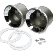 Load image into Gallery viewer, Hagan Street Rod Frenched Headlamp Set Chrome Plated' H4050C