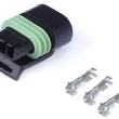 Load image into Gallery viewer, Haltech Delphi 3 Pin Single Row Flat Coil Connector Plug &amp; Pins