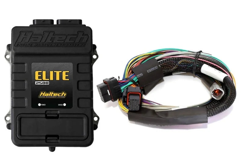 Haltech Elite 2500 Basic Universal Wire-In Harness ECU Kit - Side View