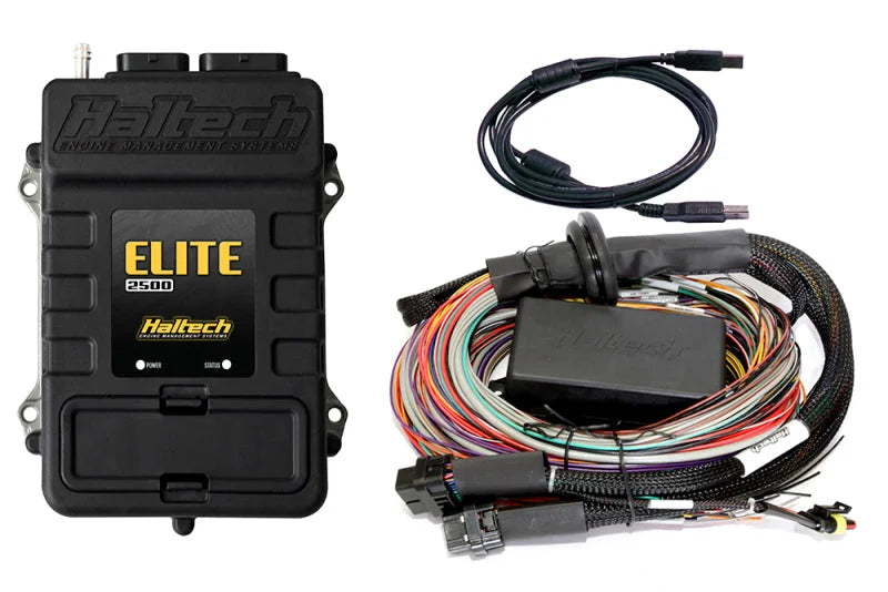 Haltech Elite 2500 Premium Universal Wire-In Harness ECU Kit - 5m (16ft) - Detail View
