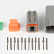 Load image into Gallery viewer, Haltech Matching Set of Deutsch DT-6 Connectors 13 Amp Plug &amp; Pins