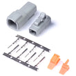 Load image into Gallery viewer, Haltech Matching Set of Deutsch DTM-4 Connectors 7.5 Amp Plug &amp; Pins