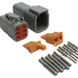 Load image into Gallery viewer, Haltech Matching Set of Deutsch DTM-6 Connectors 7.5 Amp Plug &amp; Pins