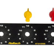 Load image into Gallery viewer, Haltech Triple Switch Panel Kit w/Yellow &amp; Red Knobs - Detail View