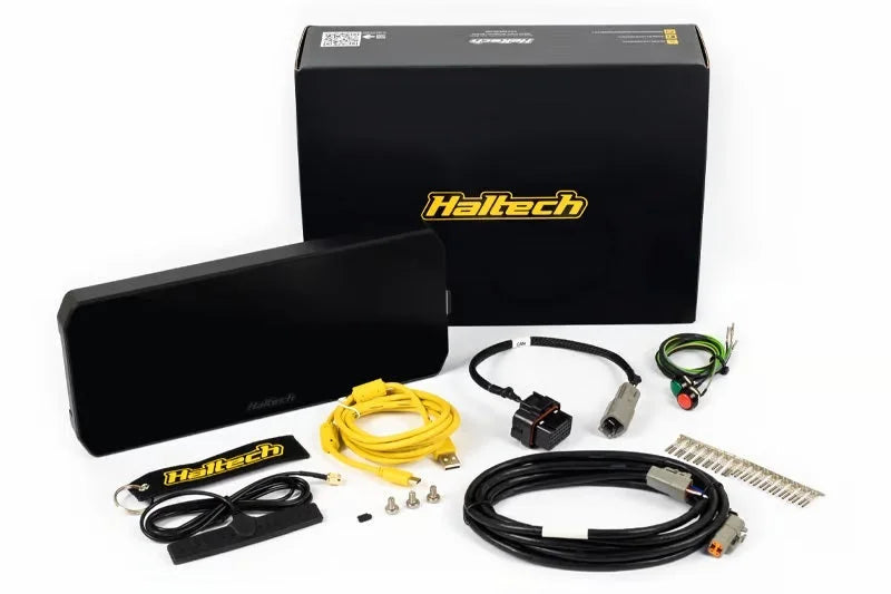 Haltech uC-10 10in Digital Dash Kit w/Cables & Accessories - Back View