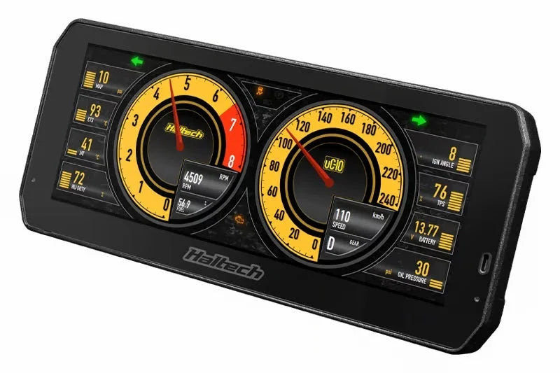 Haltech uC-10 10in Digital Dash Kit w/Cables & Accessories - Installation View