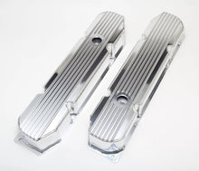 Load image into Gallery viewer, Hamburger's Performance Fab. Aluminum Valve Covers withFins; Mopar BB V8 58-88; with holes- POLISHED 1116