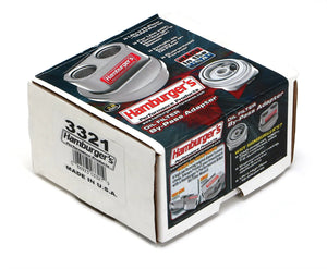 Hamburger's Performance SPIN-ON Bypass; CHEVY SB or BB; 13/16 in.-16; -12AN Ports- Billet Aluminum 3321