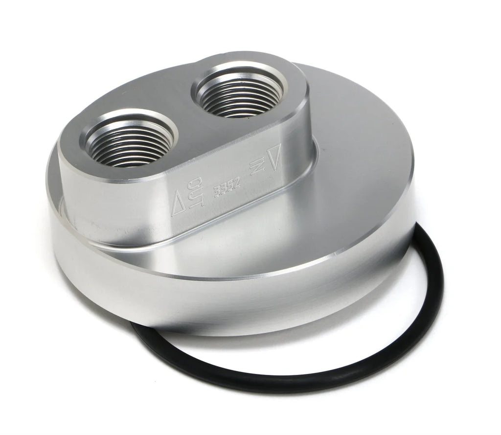 Hamburger's Performance SPIN-ON OIL FILTER BYPASS ADAPTER; FORD DIESEL WITH 1 1/2-12 THREADS 3352 - Main Product View