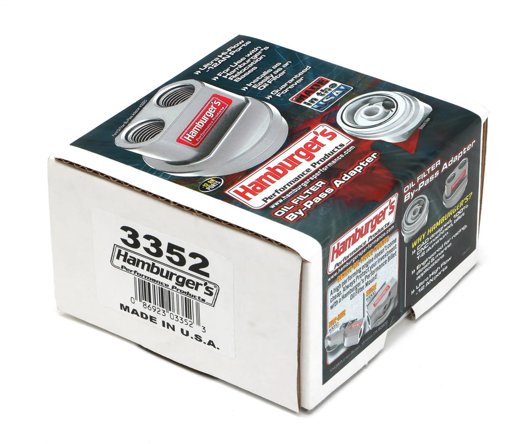 Hamburger's Performance SPIN-ON OIL FILTER BYPASS ADAPTER; FORD DIESEL WITH 1 1/2-12 THREADS 3352 - Package Contents