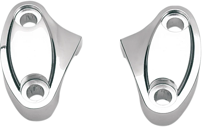 Handlebar Clamp - Two-Piece - Black DragSpecialties 57-6029AB - Side View