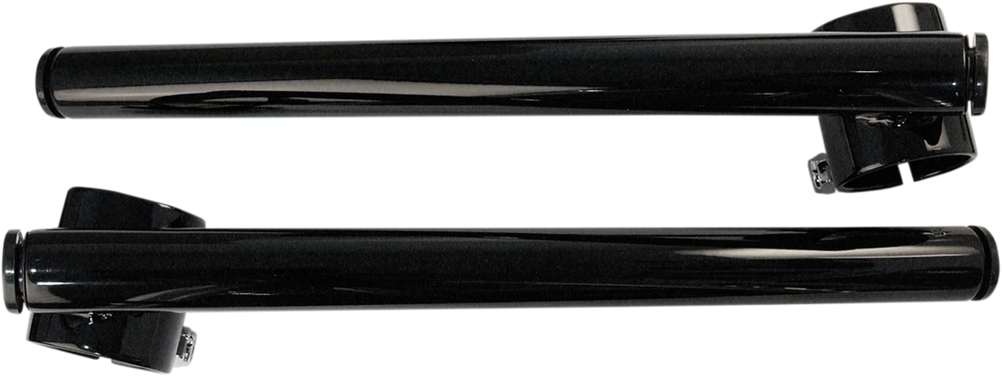 Handlebar - Clip-On - 39 mm - Dimpled - Black - Side View
