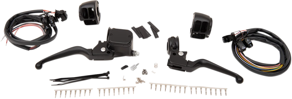 Handlebar Controls - 11/16" Master Cylinder - '96 - '11 - Black DragSpecialties H07-0751AKMB - Main Product View