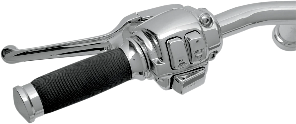 Handlebar Controls - 11/16" Master Cylinder - '96 - '11 DragSpecialties H07-0751A - Back View