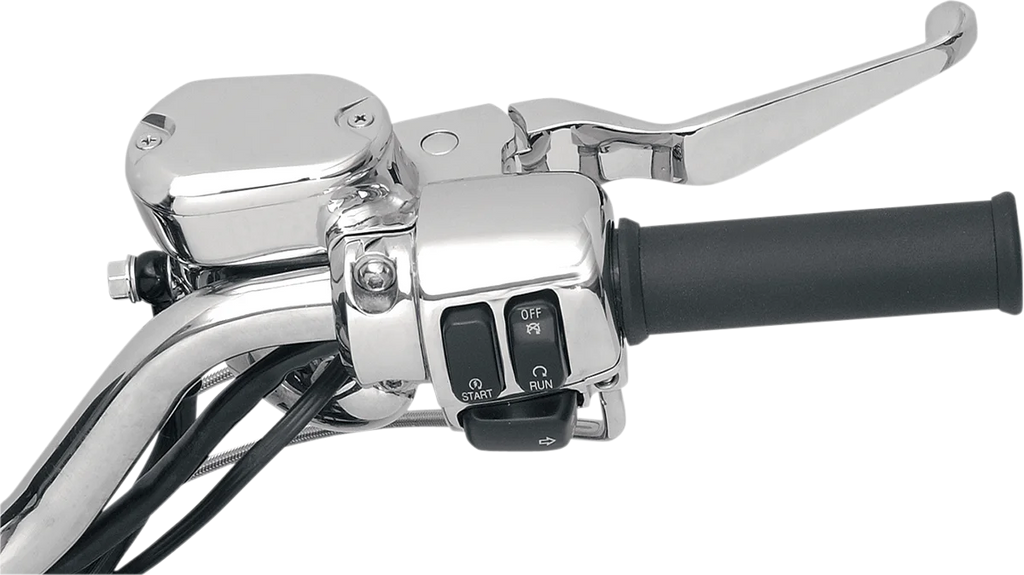 Handlebar Controls - 1/2" Master Cylinder - '04 - '13 XL DragSpecialties 053263 - Back View