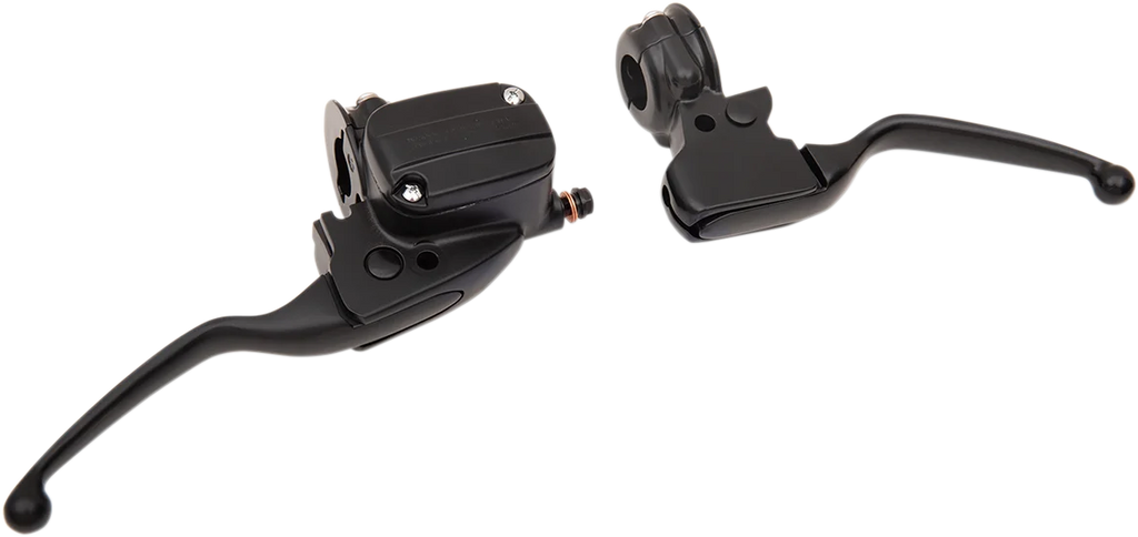Handlebar Controls - 15 mm Master Cylinder - '08 - '13 FLT - Black DragSpecialties H07-0780MB-A - Side View