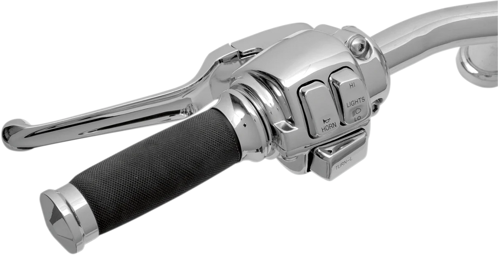 Handlebar Controls - 9/16" Master Cylinder - '96 - '11 DragSpecialties H07-0748AK - Back View