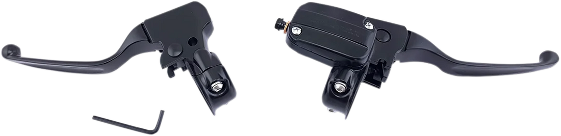 Handlebar Controls - '99 - '06 FLT/FLHT - Black DragSpecialties H07-0786MB-A - Side View