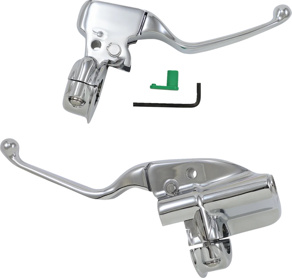 Handlebar Controls - Chrome DragSpecialties H07-0805-A - Side View