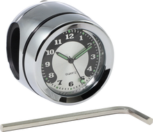 Load image into Gallery viewer, Handlebar Mount Clock - Chrome - For 1" Bar DragSpecialties O91-6821N - Main Product View
