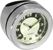 Load image into Gallery viewer, Handlebar Mount Clock - Chrome - For 1.25" Bar DragSpecialties O91-6822N - Side View