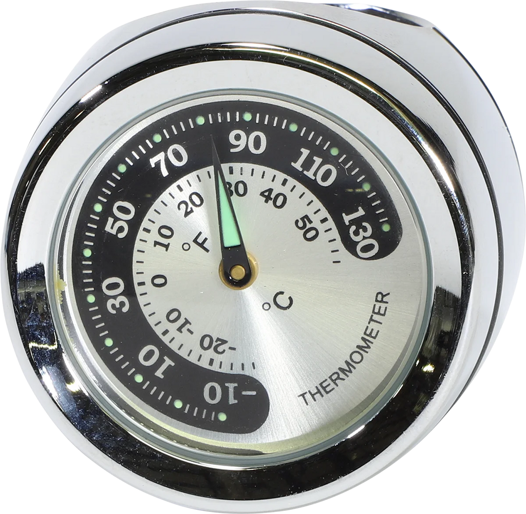 Handlebar Mount Thermometer - Chrome - For 1" Bar DragSpecialties O91-6821TN - Main Product View