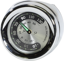Load image into Gallery viewer, Handlebar Mount Thermometer - Chrome - For 1.25" Bar DragSpecialties O91-6822TN - Main Product View