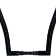 Load image into Gallery viewer, Handlebar - Pointed Top - 14" - Chrome - Side View