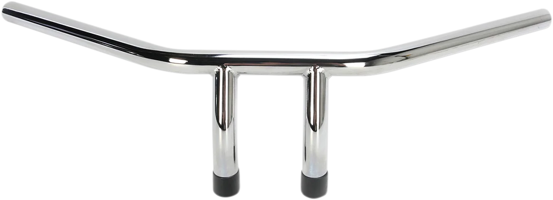 Handlebar - T-Bar - 4" - Dimpled - Black - Side View