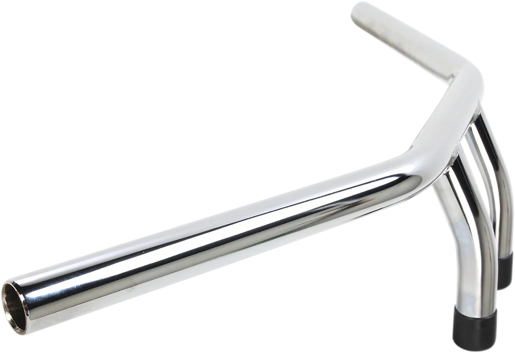 Handlebar - T-Bar - 8" - Dimpled - Chrome - Back View