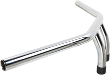 Load image into Gallery viewer, Handlebar - T-Bar - 8" - Dimpled - Chrome - Back View